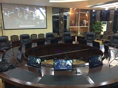 如何打造一个美观大方的无纸化会议室（超薄液此次SVS为某四川省某住建局打造一个大型无纸化会议中心，使用 超薄液晶屏升降器（点击了解