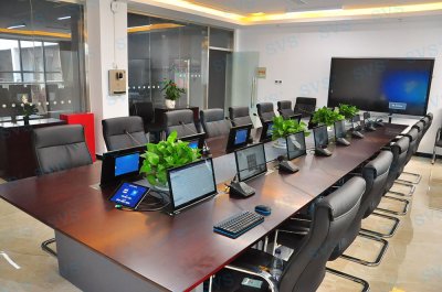 SVS为某集团打造无纸化会议室（双屏升降器）